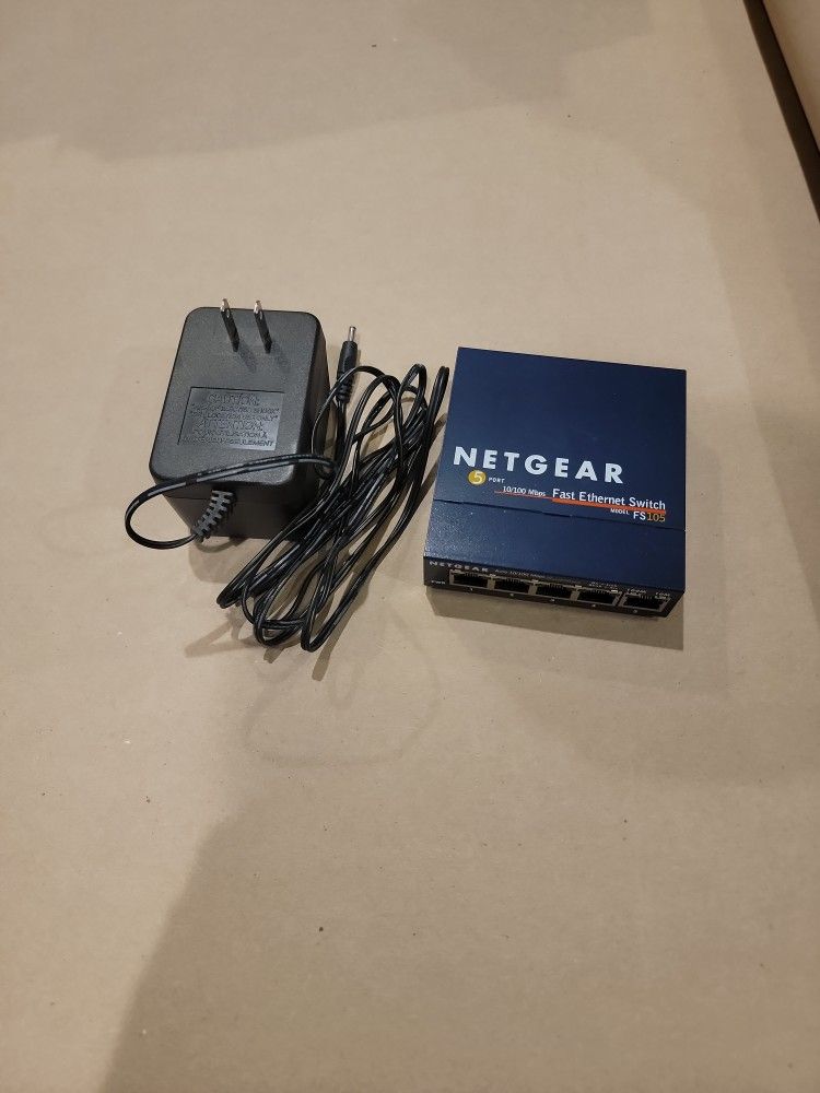 Netgear 5 Port Fast Ethernet Switch 10/100Mbps Unmanaged