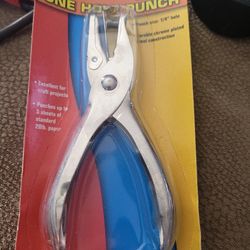  1/4" Paper Hand One Hole Punch Metal Scrapbooking Punches