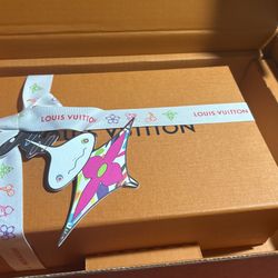 Louis Vuitton x Takashi Murakami Petite Malle Superflat Monogram  In hand with receipt 