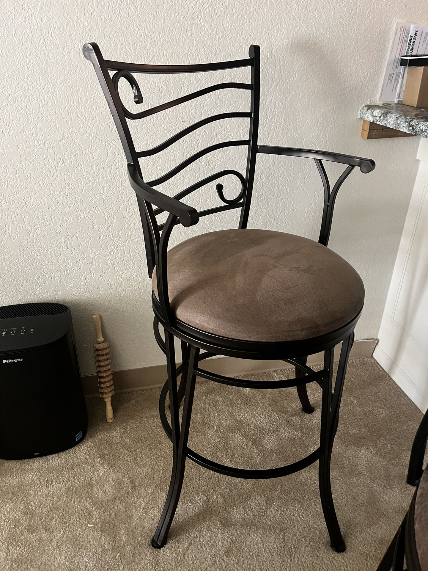Two Rustic Bar Stools