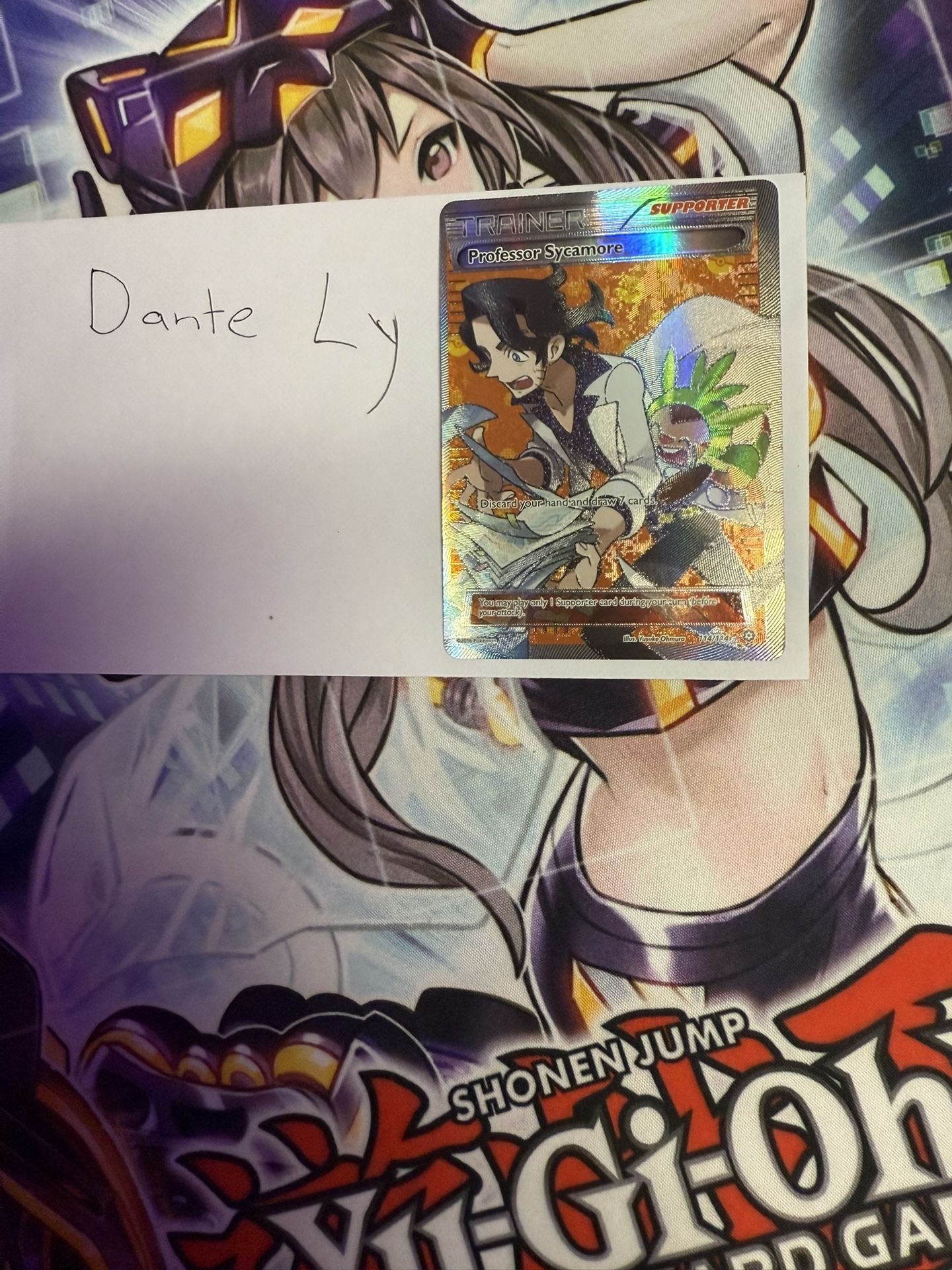 Professor sycamore Pokémon trainer card