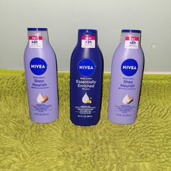3 Nivea Body Lotion 8.4oz 