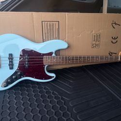 NEW Squier Jazz Bass – Blue – 4 String