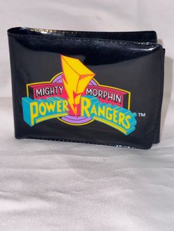 Vintage Saban 1993 Mighty Morphin Power Rangers Wallet Black Vinyl