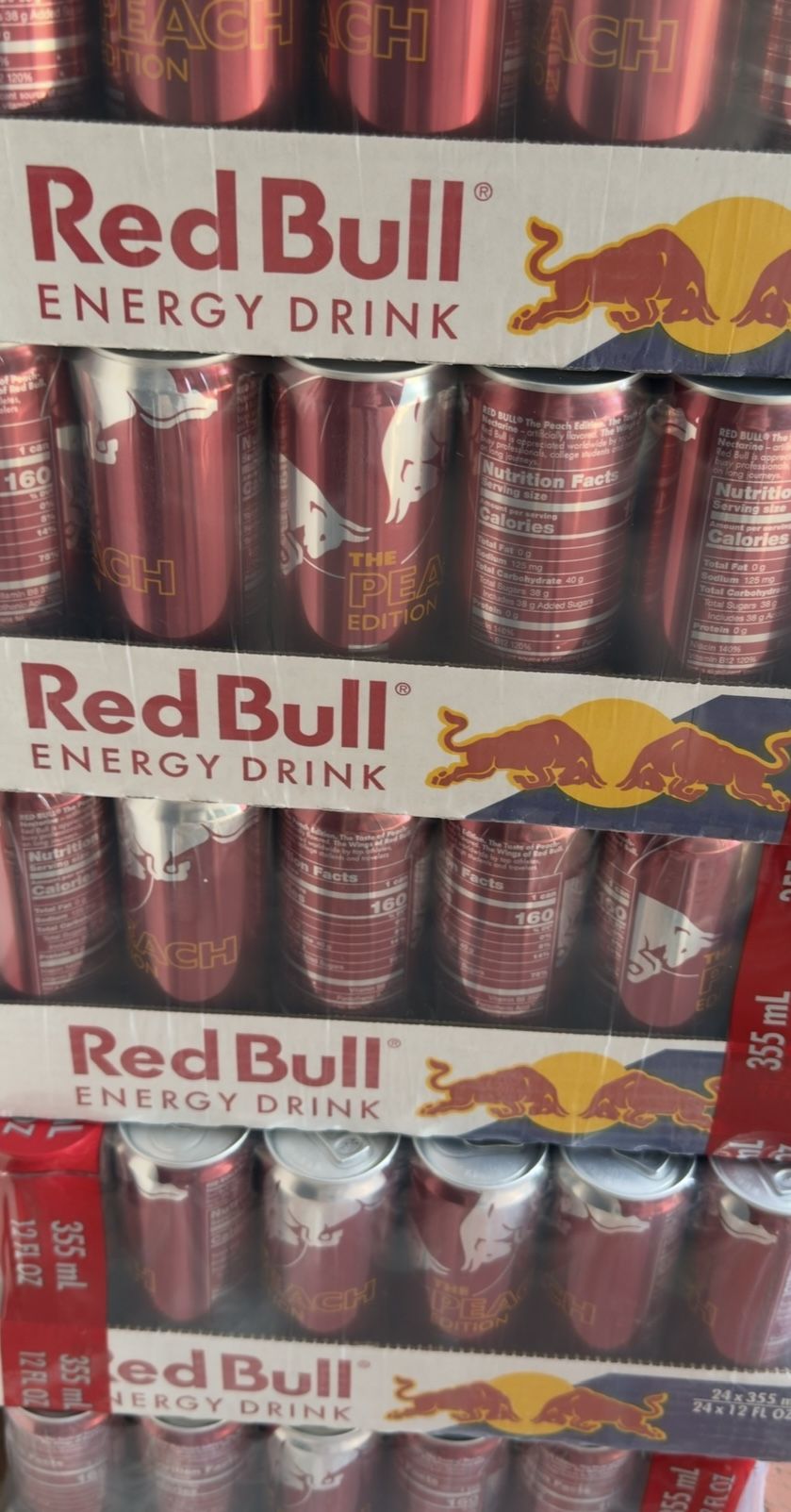 Redbull 12 ounce peach flavor