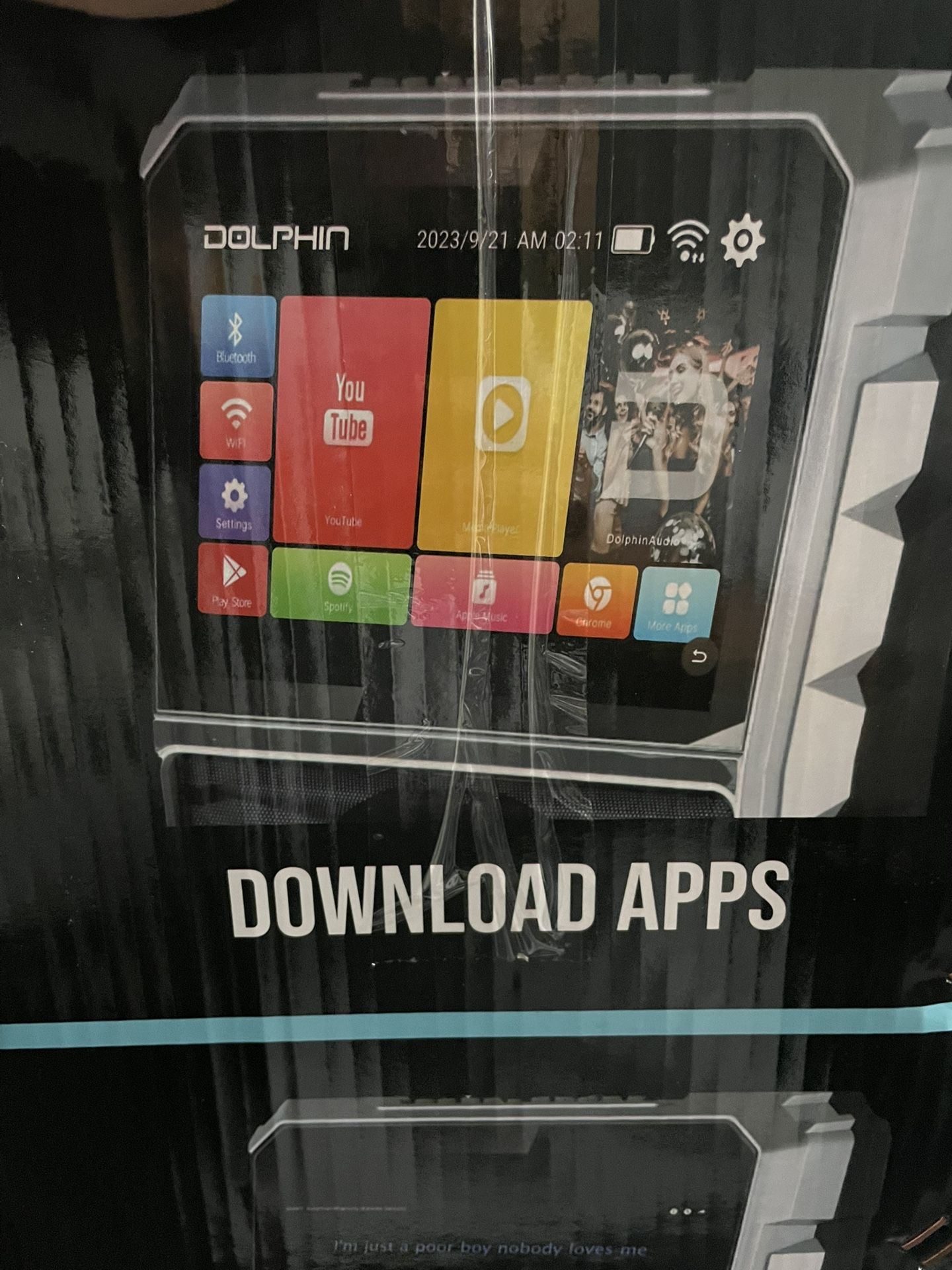 Karaoke Speaker Bluetooth 9 Inch Screen With Streaming Apps