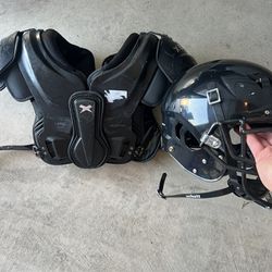 Helmet And Shoulder Pads