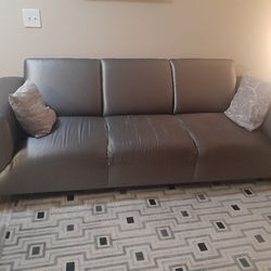 Free Leather Sofa Gray