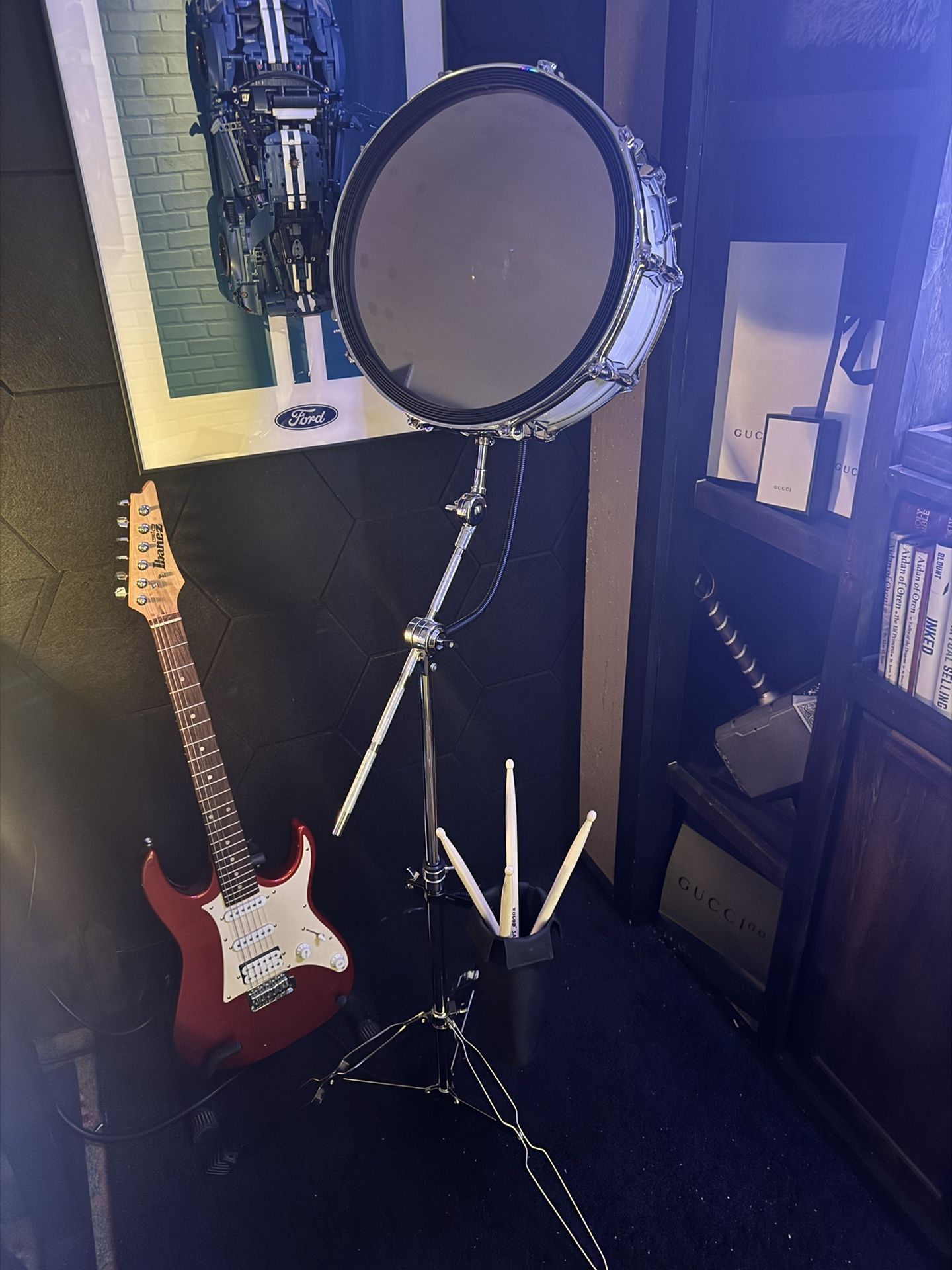 Custom Handmade Yamaha Snare Drum Lamp