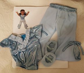 JAZZ DANCE VELVETY OUTFIT fits 18" and American Girl Dolls