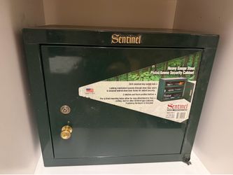 Sentinel Steel Pistol & Ammo Security Cabinet (with key)