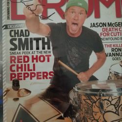 Red Hot Chili peppers,  Chad Smith Signed Color photograph 