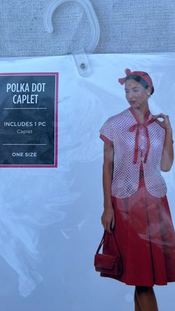 Polka Dot Caplet Costume Accessory One Size