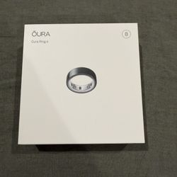 Oura Ring Gen 4, Size 8, Black