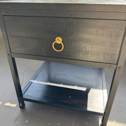 2 Black Nightstands 