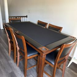 Dinner Table with 6 Chairs!! Poker And Craps Table!