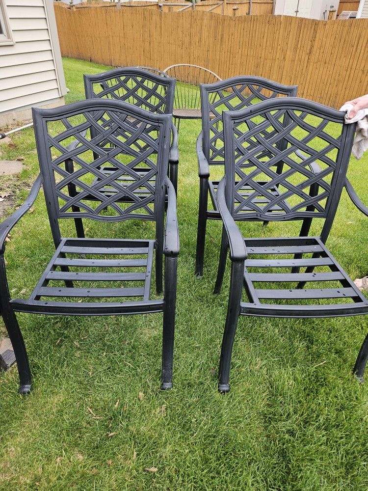 Black Steel Chairs