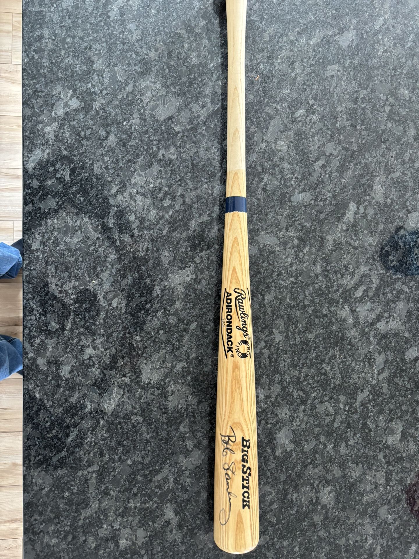 Bob Stanley Autographed Bat