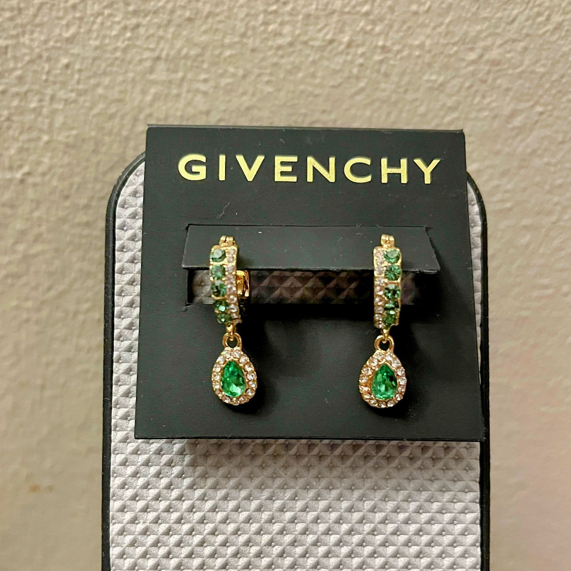 Givenchy Glass Stone Pierced Post Hoop Drop Earrings (Pick upπ In Bellevue)*Check out my Other Posts π
