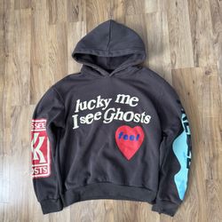 Dark Grey Kanye West “lucky Me I See Ghosts” Hoodie Size XL