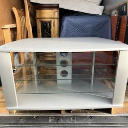 Gray, Glass Tv Stand