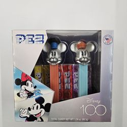 Disney 100 Anniversary Mickey, And Minnie Mouse Pez Despencer Set