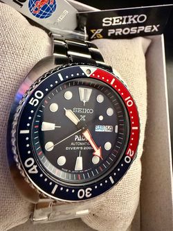 Seiko Prospex PADI 'Turtle' SRPE99 (Pepsi) Automatic Diver's Watch (Made in Japan)