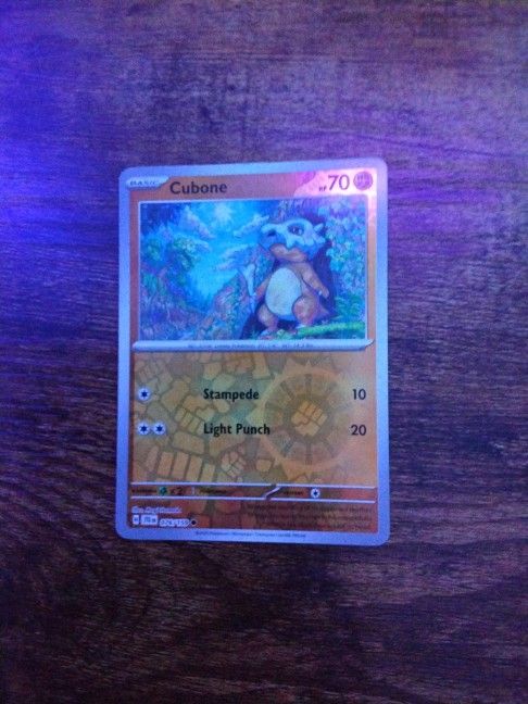 Cubone 076/159 Pokemon Card