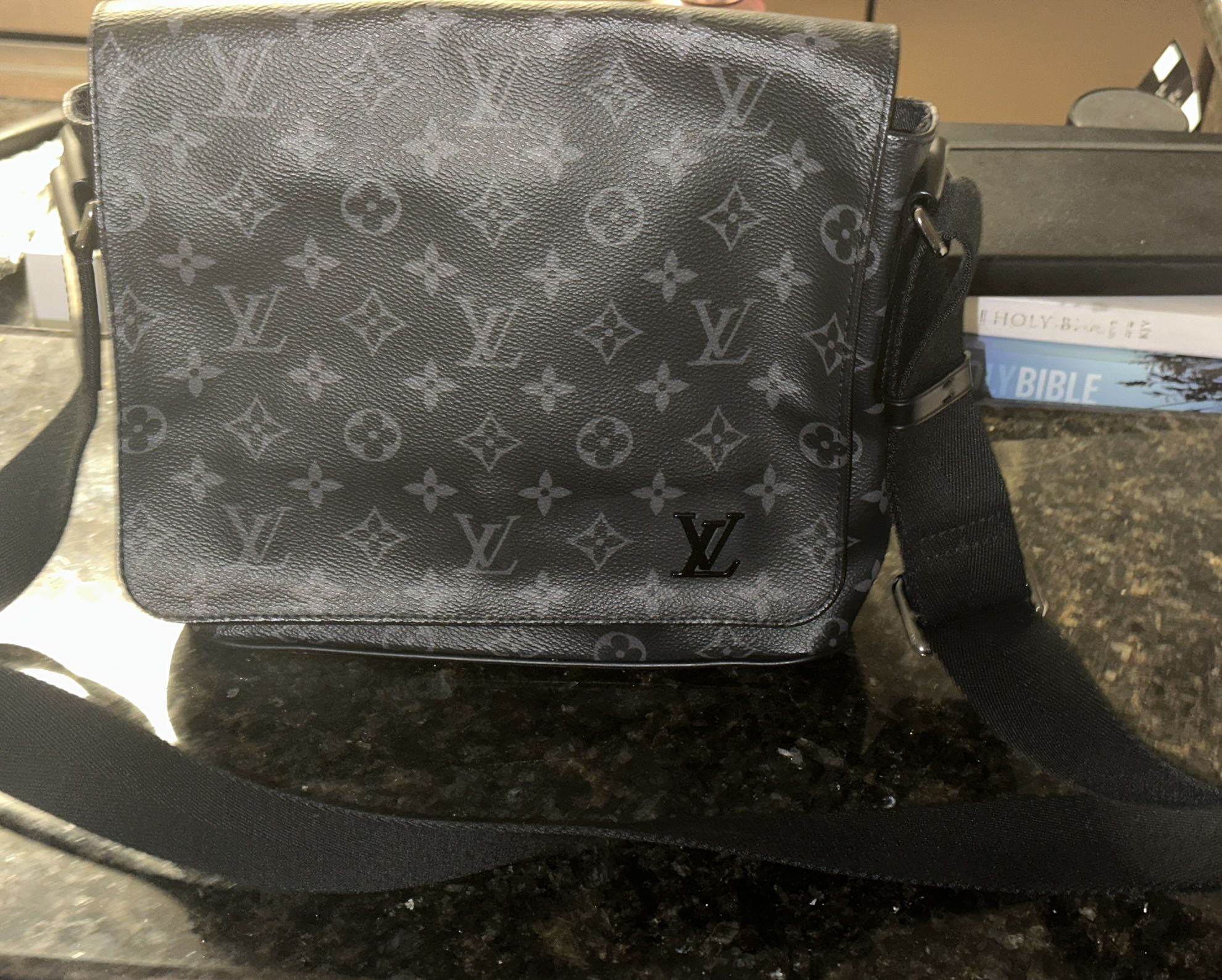Louis Vuitton mongram canvas black gray leather brand new cosmetics  messenger bag for Sale in Providence, RI - OfferUp