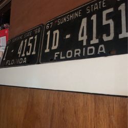 Antique Auto Tag Set