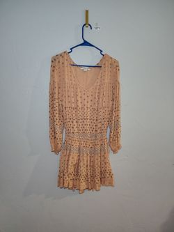 Boho Long Sleeve Mini Dress