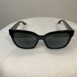 🔥 GUCCI GG0034SN 002 Sunglasses Black Green Red Grey Gradient Rectangle Women