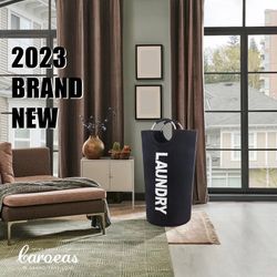 Caroeas 90L Lite Fabric Tall Foldable Laundry Basket