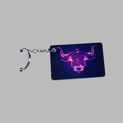Taurus Zodiac Sign Keychain 