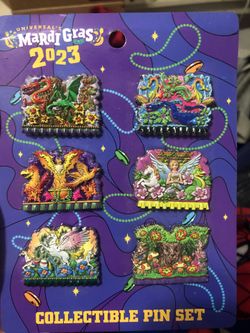Universal Mardi Gras 2023 Pins And Cups