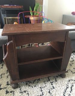 Beautiful solid wood antique end table