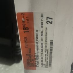 Vinyl Espresso Color Painted Window 