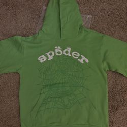 Green SP5DER Hoodie 