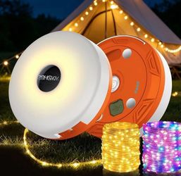 (Brand New)Camping String Lights, Retractable 32.8FT