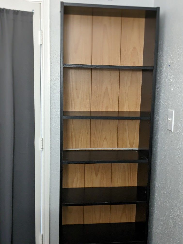 2 Black Wooden Bookshelves for Sale in Cypress, TX OfferUp