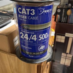 Cat 3 Riser Cable. 24/4…. 500 Feet