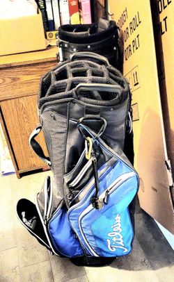 Titleist Golf Cart Bag Blue and Black