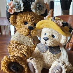 VERY CUTE   11" YOUNGS BEAR FIGURE 