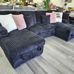 Corduroy  Pull Up Bed With Storage 