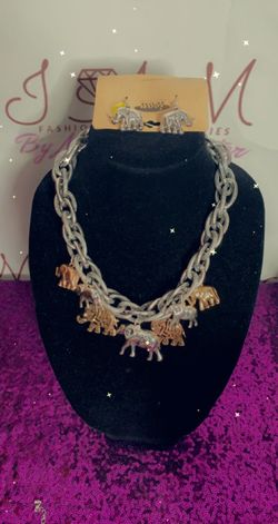 ❤️❤️❤️❤️❤️❤️New Arrival❤️❤️❤️❤️❤️ Get your Multi Elephant Woman of Wisdom Silver and Gold Necklace and Earring Set today! {url removed} #fashioni