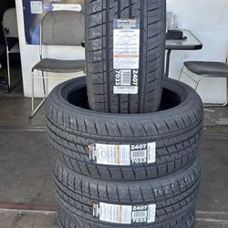 225/40/18 MILESTAR  (4 TIRES NEW) INCLUDED INSTALLATION AND BALANCING (PROMOTION)✅
