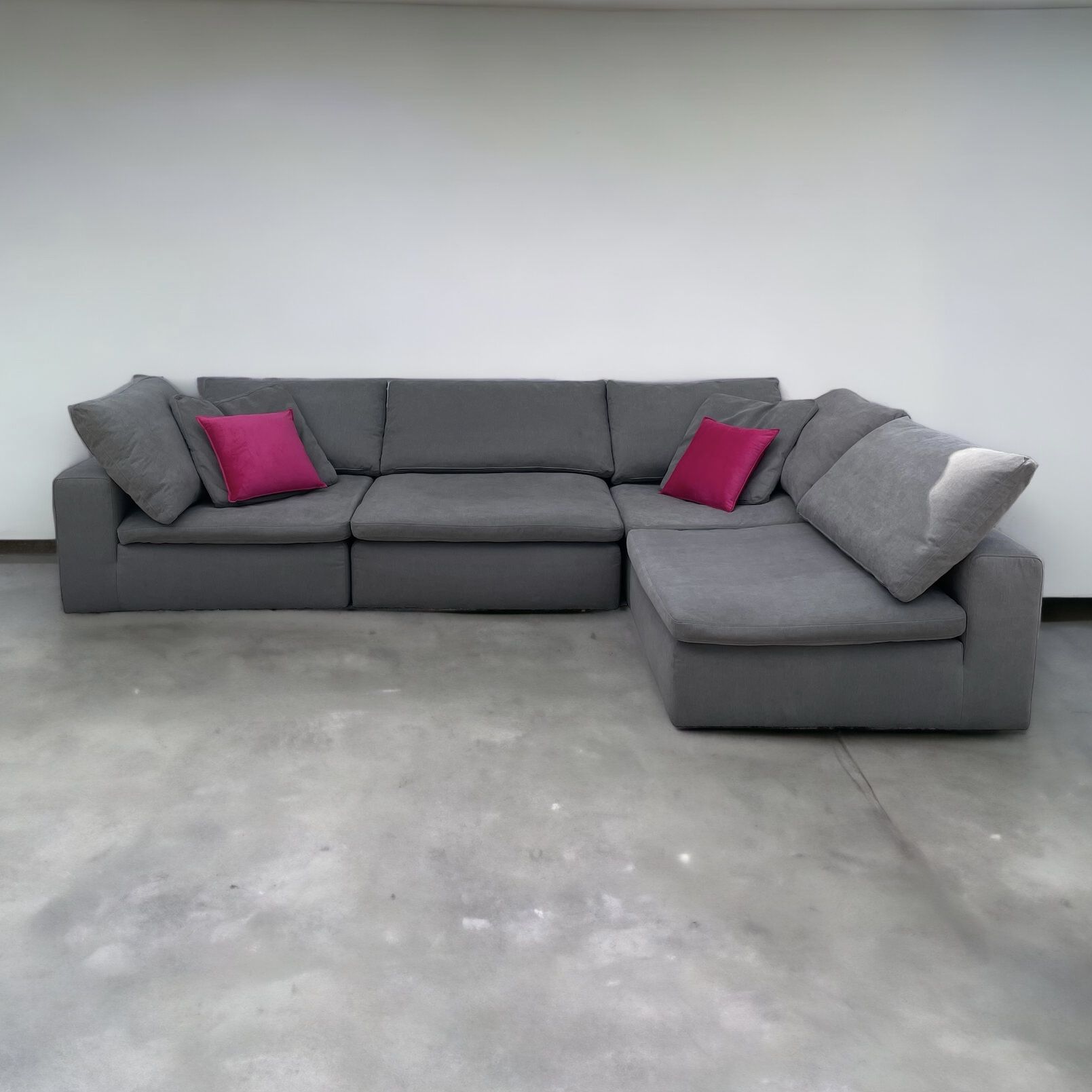 Bob’s Furniture Dream Gray 4-5 Piece Cloud Dupe Sectional Sofa Couch - 🚚 DELIVERY AVAILABLE // ONLY $50 DOWN 💸