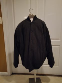 Sean John Dark Gray Varsity Jacket