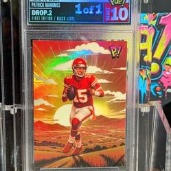 Patrick Mahomes Pop1 1/1 GEM MINT 10 BLACK LABEL 