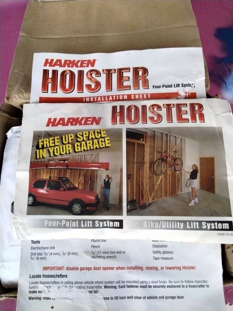 Harken Hoister. 4 Point Lift System